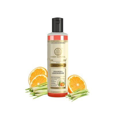 Khadi Natural Ayurvédikus Narancs Citromfű tusfürdő 210 ml (SLS, Paraben Free)