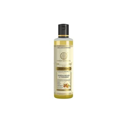 Khadi Natural Ayurvédikus Szantálfa kurkuma tusfürdő 210 ml (SLS, Paraben Free)