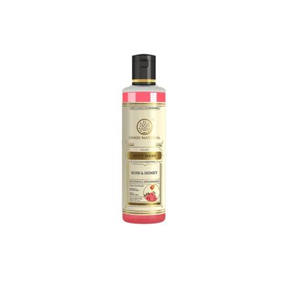Khadi Natural Rose & Honey Ayurvédikus Rózsa Méz tusfürdő 210 ml (SLS, Paraben Free)