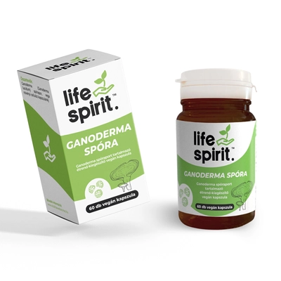 Life Spirit Ganoderma spóraport tartalmazó étrend-kiegészítő kapszula 60 db