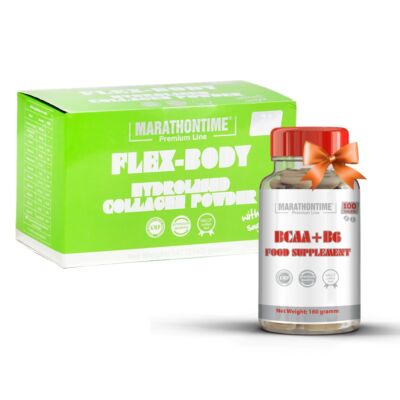 Marathontime collagen por + Ajándék BCAA + B6 kapszula