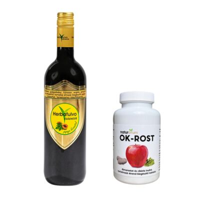 Herbafulvo essencia 750 ml + Naturorum OK-Rost Almarost és Cikória inulin tabletta 120 db