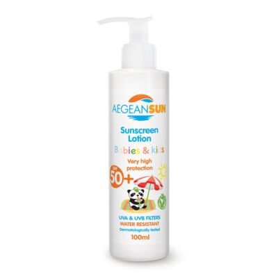 Pharmaid AegeanSun Naptej Babáknak és Gyermekeknek SPF 50+ 100 ml
