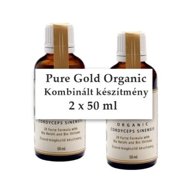 Pure Gold Organic Cordyceps Sinensis with BIO Reishi and Shiitake 2x50 ml