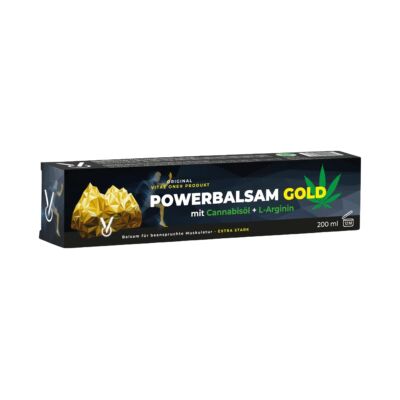 Power Balzsam Gold krém Kannabiszolajjal és L-Argininnel