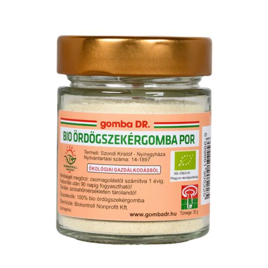 Ördögszekérgomba por bio alapanyagokból