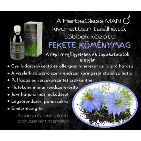 HerbaClass Man Természetes Növényi Kivonat Férfiaknak 300 ml