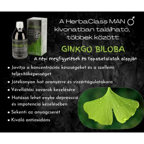 HerbaClass Man Természetes Növényi Kivonat Férfiaknak 300 ml
