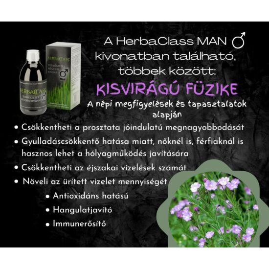HerbaClass Man Természetes Növényi Kivonat Férfiaknak 300 ml