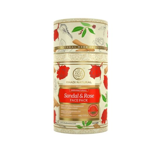 Khadi Natural Szantálfa & Rózsa Arcpakolás 100 g