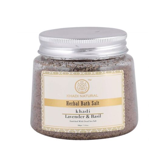 Khadi Natural Ayurvédikus Levendula Bazsalikom fürdősó 200 g