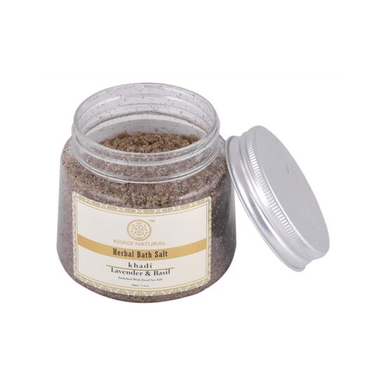 Khadi Natural Ayurvédikus Levendula Bazsalikom fürdősó 200 g