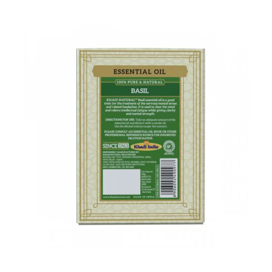 Khadi Natural Basil Ayurvédikus Bazsalikomolaj 15 ml
