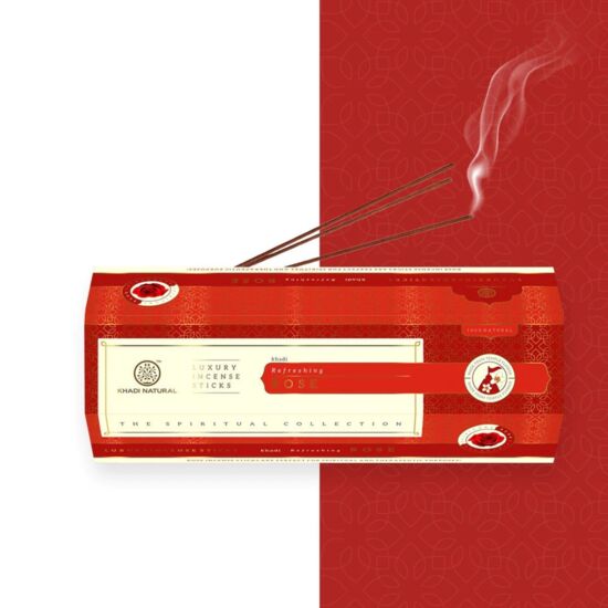 Khadi Natural Rózsaillatú Füstölő Kombo 90 szál