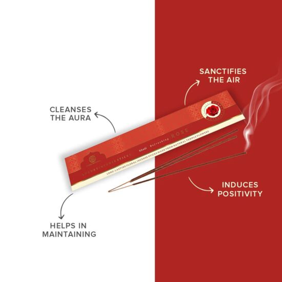 Khadi Natural Rózsaillatú Füstölő