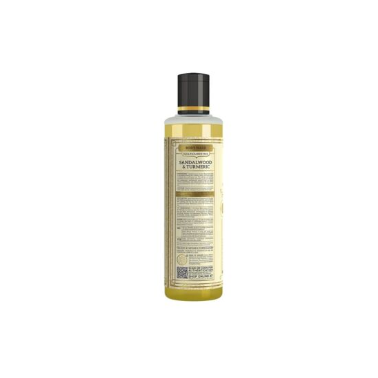 Khadi Natural Ayurvédikus Szantálfa kurkuma tusfürdő 210 ml (SLS, Paraben Free)
