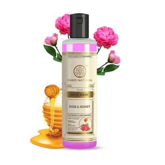 Khadi Natural Rose & Honey Ayurvédikus Rózsa Méz tusfürdő 210 ml