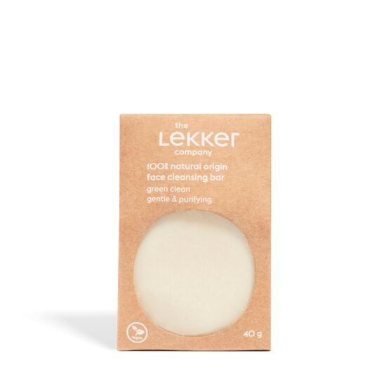Lekker Face bar arctisztító szappan zöld anyaggal 40 g