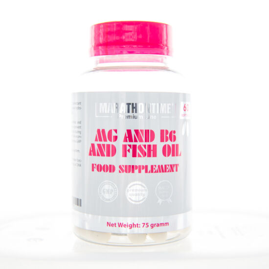 Marathontime Mg+B6 halolajban lágyzselatin kapszula 60 db