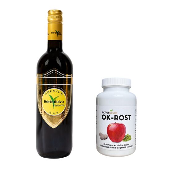 Herbafulvo essencia Prémium 750 ml + Naturorum OK-Rost Almarost és Cikória inulin tabletta 120 db