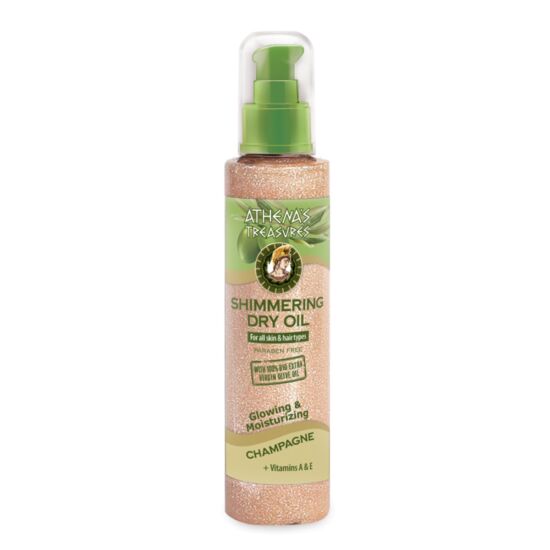 Pharmaid Athena's Treasures Shimmering Champagne csillámló száraz olaj 100 ml