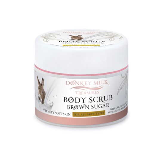 Pharmaid Donkey Milk Treasures Szamártejes testradír barna cukorral