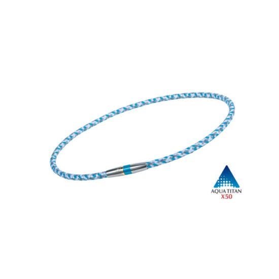 Phiten Rakuwa X50 High-End III. nyaklánc kék 50 cm