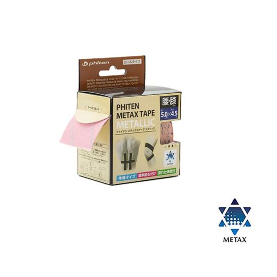 Phiten Metax Metallic tapasz 50mm x 4,5m rózsaszín