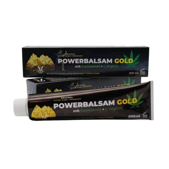 Power Balsam Gold Kannabiszolajjal és L-Argininnel