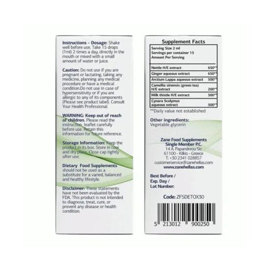 Zane Vitale OnDetox méregtelenítő cseppek 30 ml