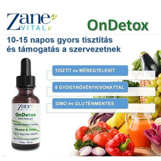 Zane Vitale OnDetox méregtelenítő cseppek 30 ml